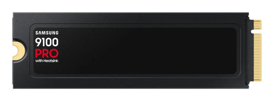Вътрешни SSD Samsung 9100 PRO SSD Heatsink NVMe M.2 1TB PCIe 5.0 14.700 MB/s Read 13.300 MB/s Write Internal SSD for PC-Gaming and video editing