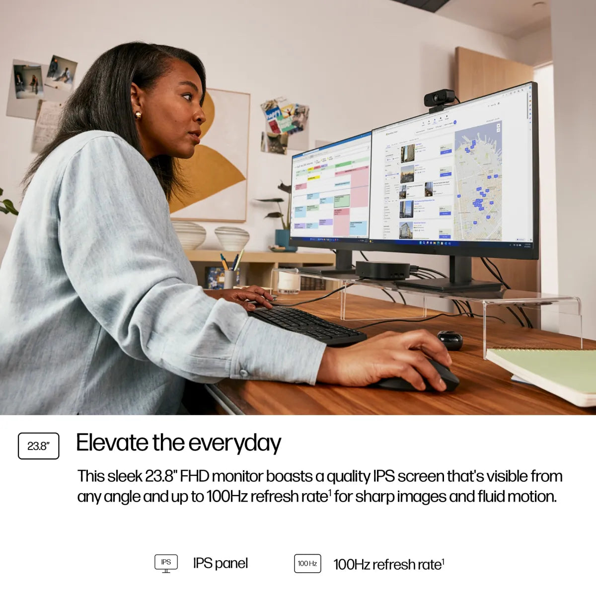 Бизнес монитор HP Series 3 Pro 324pf 23.8inch FHD 250nits HDMI DP VGA (EU) 3/3/0