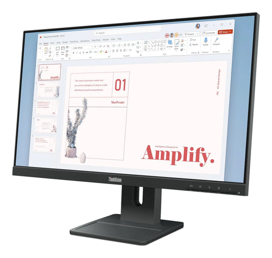 Бизнес монитор Lenovo ThinkVision E24-40 23.8inch IPS 16:9 1920x1080 100Hz 250cd/m2 1300:1 4ms 1xHDMI 1.4 1xDP 1.2 1xVGA 99 sRGB 2Wx2 3Y