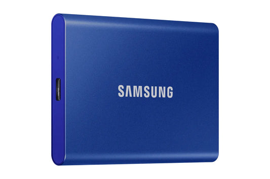 Външен SSD Samsung Portable SSD T7 1TB external USB 3.2 Gen 2 Indigo Blue