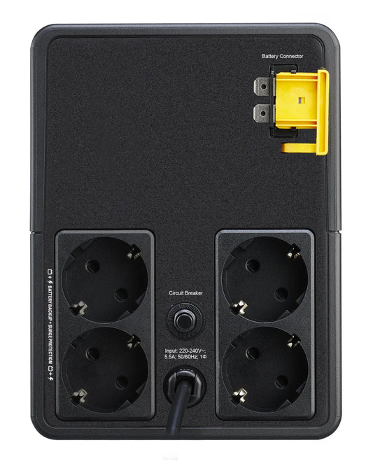 Line Interactive UPS тип кула APC Easy UPS BVX Series BVX1200LI-GR UPS AC 230V 650Watt 1200VA 9Ah output connectors 4