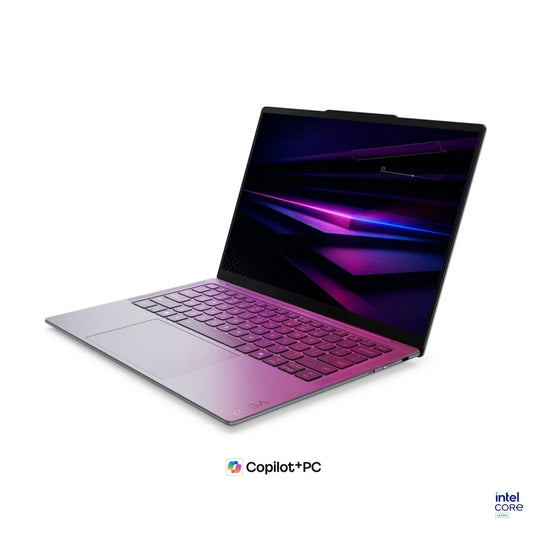 Гейминг преносим компютър Lenovo Yoga Slim 7 Intel Core Ultra 5 226V 14inch WUXGA OLED 16GB DDR5 512GB PCIe W11H Luna Grey 3y