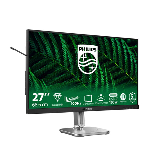 Бизнес монитор Philips 27B2G5601/00 Monitor 27inch 2560x1440 100Hz 2xHDMI DP USB dark gray