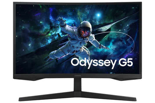 Гейминг монитор Samsung Odyssey G5 27inch Monitor VA 2560x1440 Curved 1000R 16:9 165hz 300cd/m2 1ms MPRT HDR10 HDMI DP