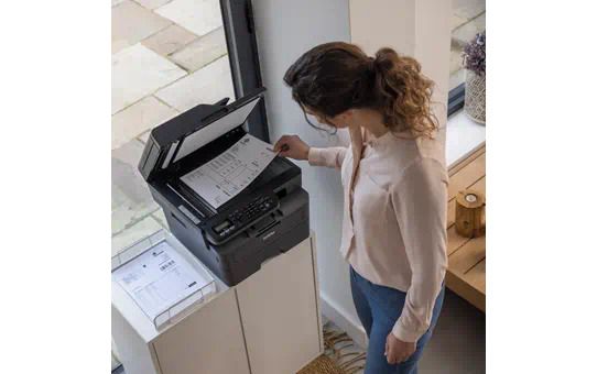 Мултифункционален лазерен монохромен принтер Brother MFCL2802DNYJ1 MFP Mono Laser 32ppm 128MB Duplex 2 Line LCD 250 paper tray Up to 700 page inbox toner USB&LAN 1200x1200