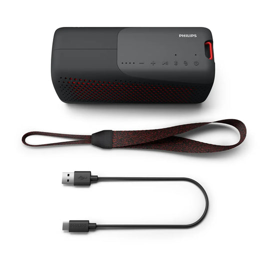Високоговорител и саундбар система Philips Bluetooth wireless portable speaker Rechargeable battery 10W black IP67