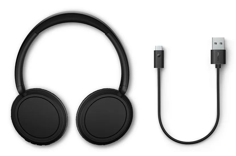 PHILIPS Wireless On Ear Headphone with mic 40mm drivers/closed-back black