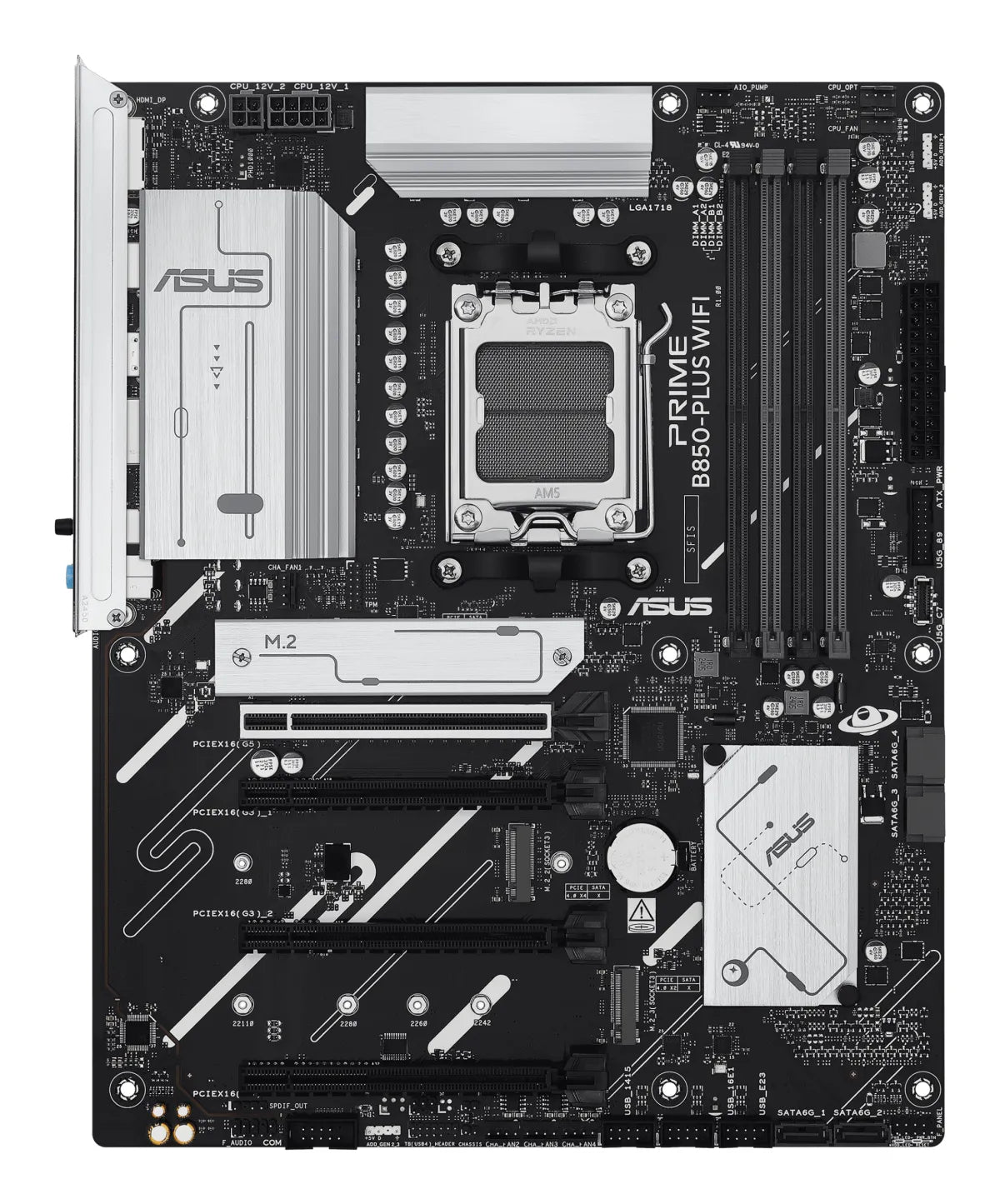 Дънна платка AMD ASUS PRIME B850-PLUS WIFI AMD B850 DDR5 ATX motherboard 1xHDMI 1xDP 3xM.2 4xSATA