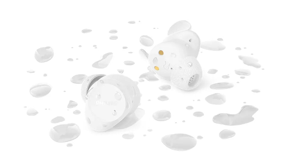 PHILIPS Bluetooth headphones IPX4 up to 24 hours playtime white