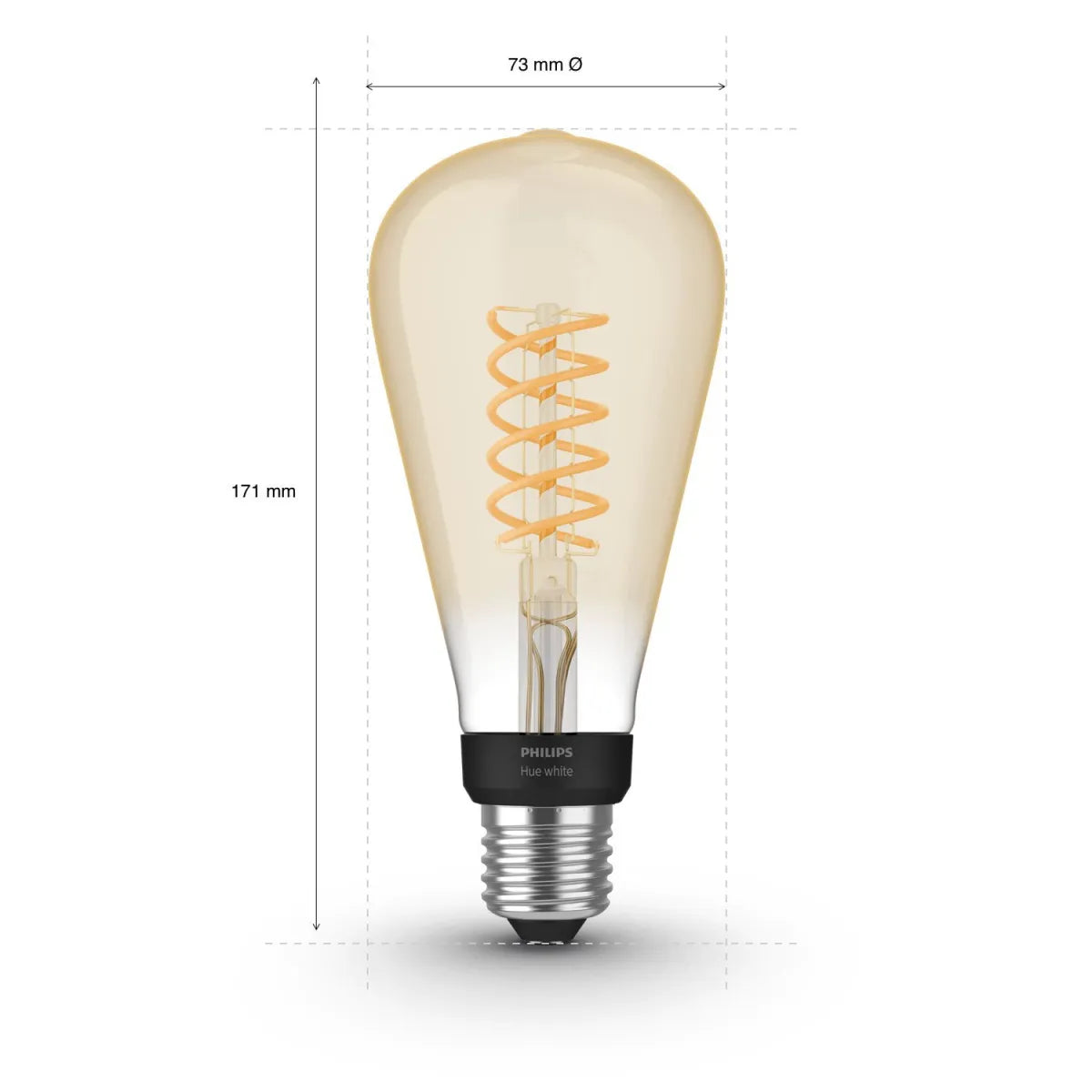 Крушки и Ламп Philips by Signify PHILIPS HueW 7W Fil ST72 EUR E27