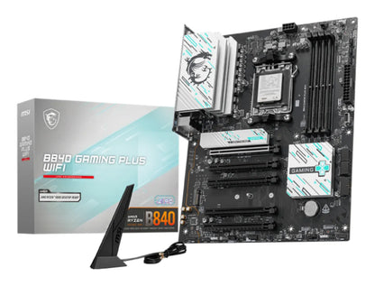Дънна платка AMD MSI B840 GAMING PLUS WIFI AM5 4xDDR5 ATX HDMI USB MB