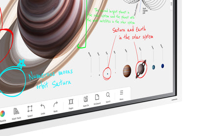 Професионални дисплеи със сензорен екран Samsung Flip Pro Digital Flipboard 55inch 4K IR Touch HDMI USB LAN WiFi WPA2 Enterprise Bluetooth Tizen 6.5 SoC 2x10W 400x400