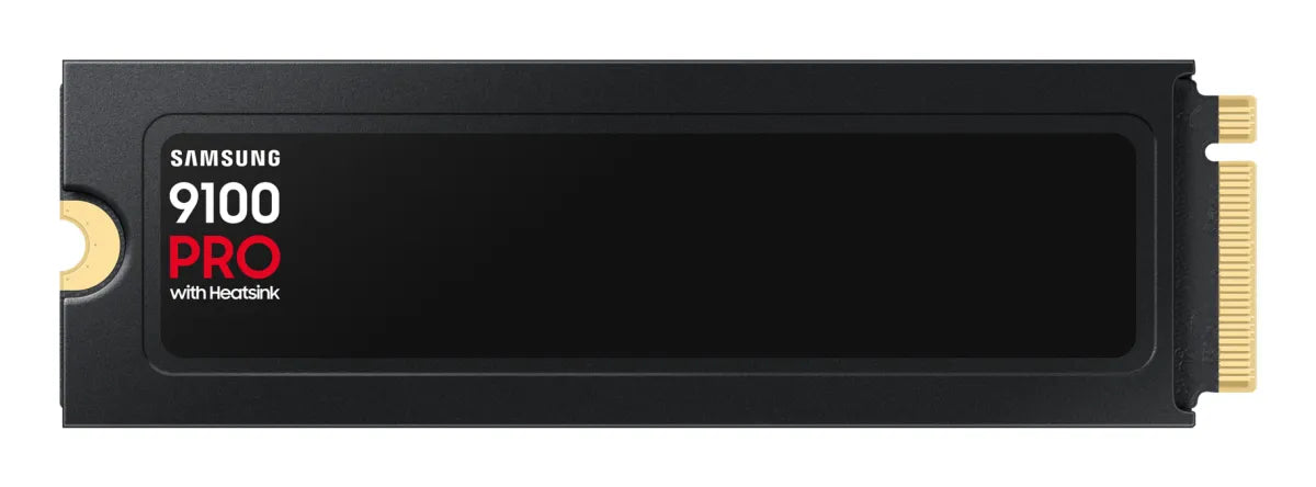 Вътрешни SSD Samsung 9100 PRO SSD Heatsink NVMe M.2 1TB PCIe 5.0 14.700 MB/s Read 13.300 MB/s Write Internal SSD for PC-Gaming and video editing