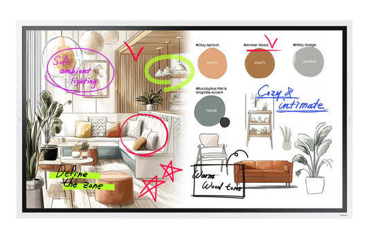 Професионалeн дисплей със сензорен екран Samsung FLIP 5 PRO WM65FX 65inch Tactile Infrared 20p UHD 3840x2160 16:9 350 without glass 16/7 from the mate