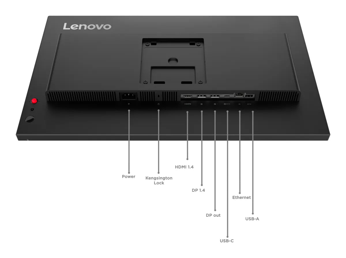 Бизнес монитор Lenovo ThinkVision T24D-40 23.8inch 1920x1080 IPS 120Hz USB-C docking 96W Daisy Chain Speakers 2x2W Epeat Gold TCO10