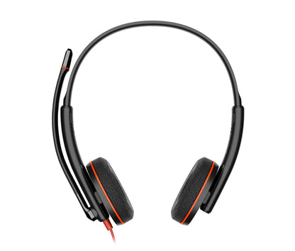 Бизнес слушалки HP Poly Blackwire 3220 Stereo USB-C Headset +USB-C/A Adapter