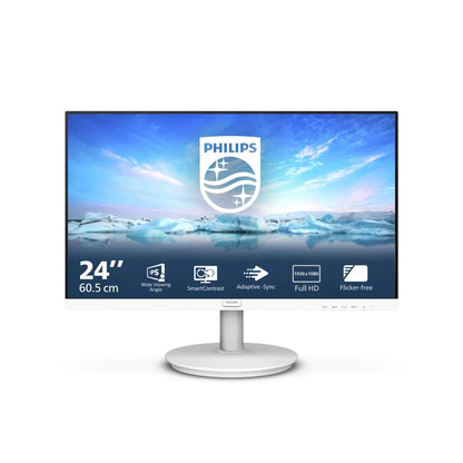 Бизнес монитор Philips 241V8AW/00 23.8inch IPS 1920x1080 16:9 HDMI D-SUB White