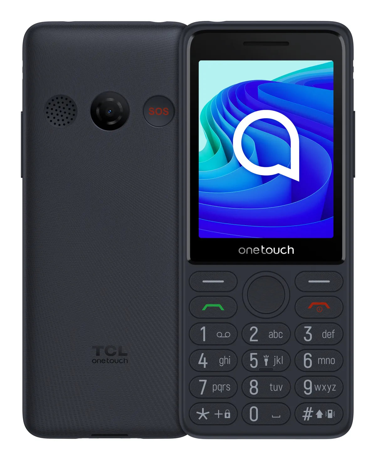 Класически мобилен телефон TCL Feature phone onetouch 4042S Dark night grey