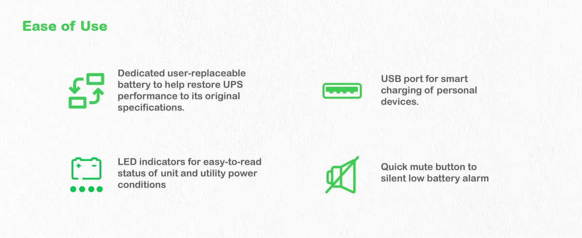 Line Interactive UPS тип кула APC Back-UPS UPS wall mountable / surface mountable AC 230V 300Watt 500VA output connectors 8