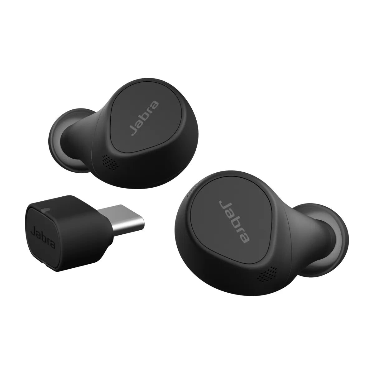 Бизнес слушалки Jabra Evolve2 Buds MS True wireless earphones with mic in-ear Bluetooth active noise cancelling USB-C via BT adapter black MS Te