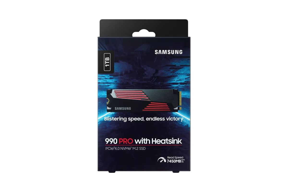Вътрешни SSD Samsung SSD 990 PRO Heatsink 1TB M.2 NVMe PCIe 4.0