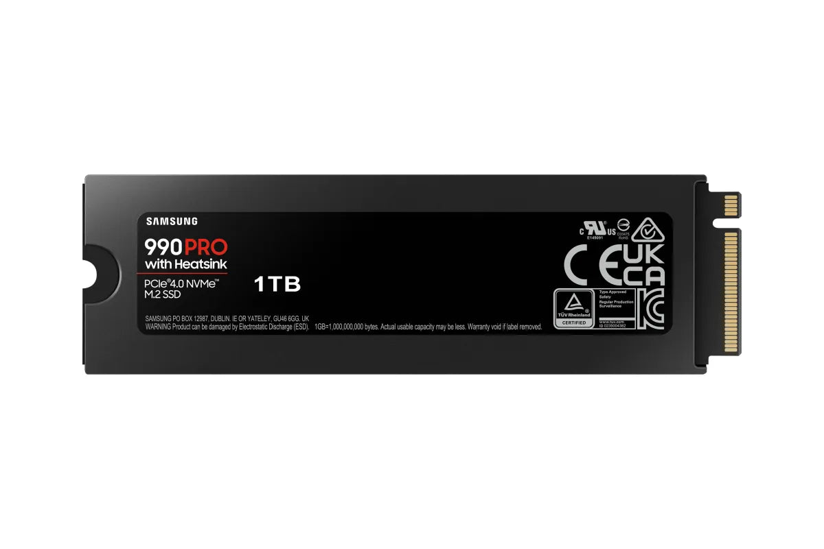Вътрешни SSD Samsung SSD 990 PRO Heatsink 1TB M.2 NVMe PCIe 4.0