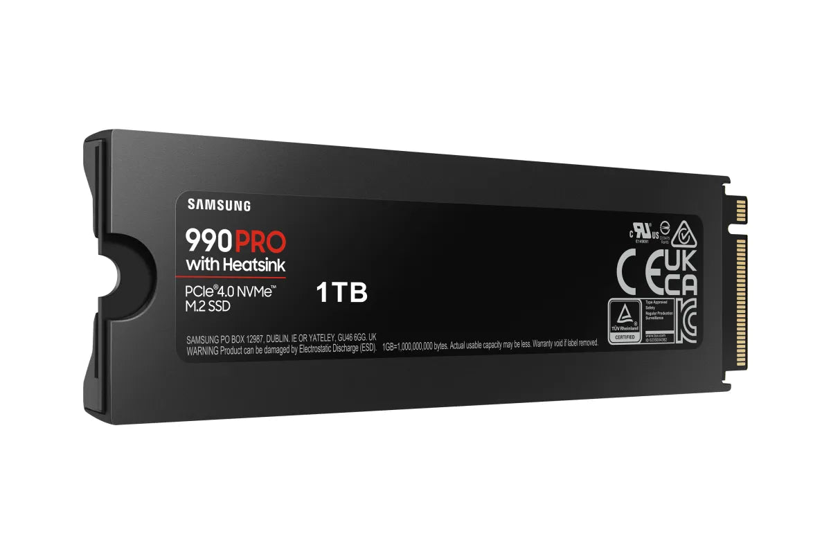 Вътрешни SSD Samsung SSD 990 PRO Heatsink 1TB M.2 NVMe PCIe 4.0