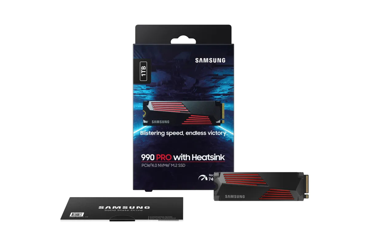 Вътрешни SSD Samsung SSD 990 PRO Heatsink 1TB M.2 NVMe PCIe 4.0