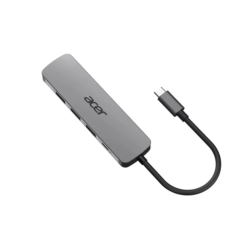 USB хъбове Acer 5in1 TYPE C DONGLE 3x USB 3.0 5Gbps 1x HDMI 4K 1x TYPE C 100W PD