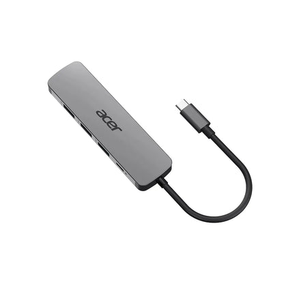 USB хъбове Acer 5in1 TYPE C DONGLE 3x USB 3.0 5Gbps 1x HDMI 4K 1x TYPE C 100W PD