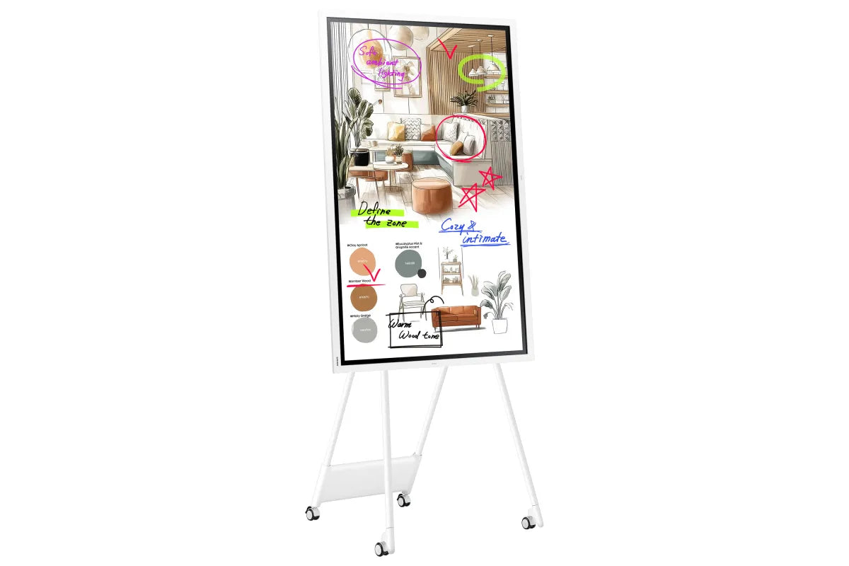 Професионален дисплей със сензорен екран Samsung FLIP 5 PRO WM55FX 55inch Tactile Infrared 20p UHD 3840x2160 16:9 350 without glass 16/7 from the mate