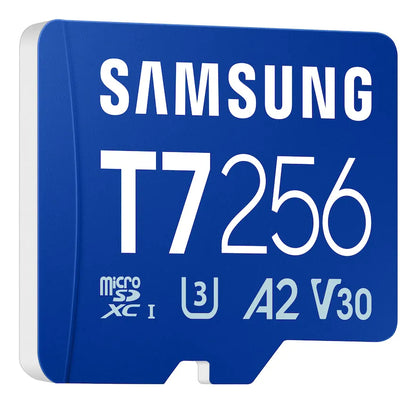 Памет SD Samsung T7 microSD Memory Card 256GB for Smartphones Tablets and Handheld Consoles up to 170MB/s Read