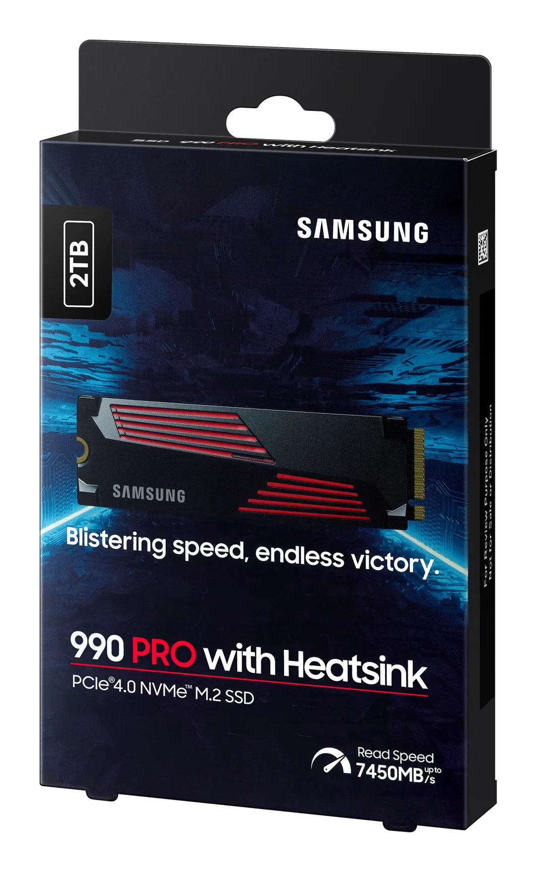 Вътрешни SSD Samsung SSD 990 PRO 2TB M.2 NVMe PCIe 4.0 Heatsink
