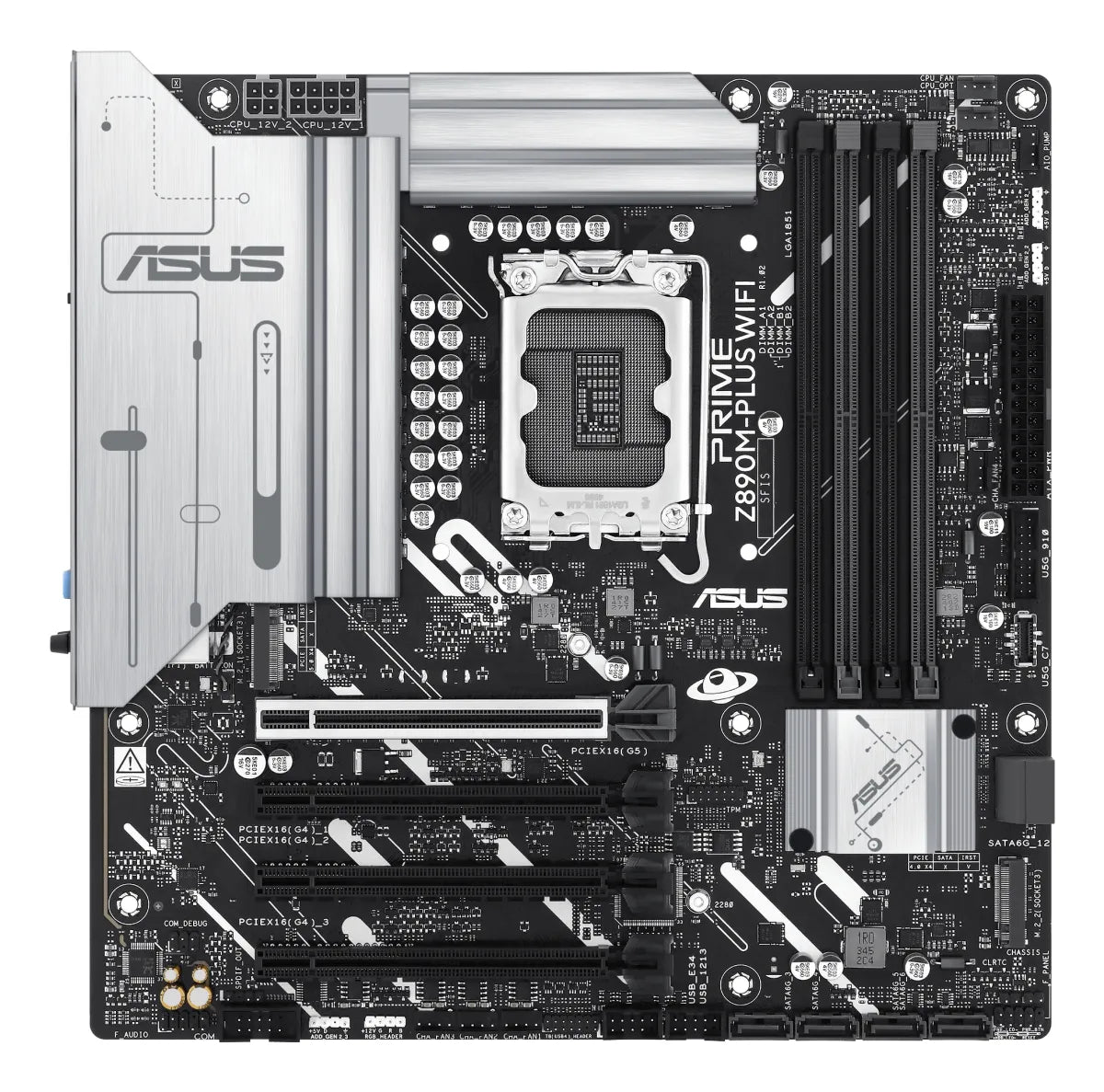Дънна платка INTEL ASUS PRIME Z890M-PLUS WIFI LGA1851 DDR5 mATX MB