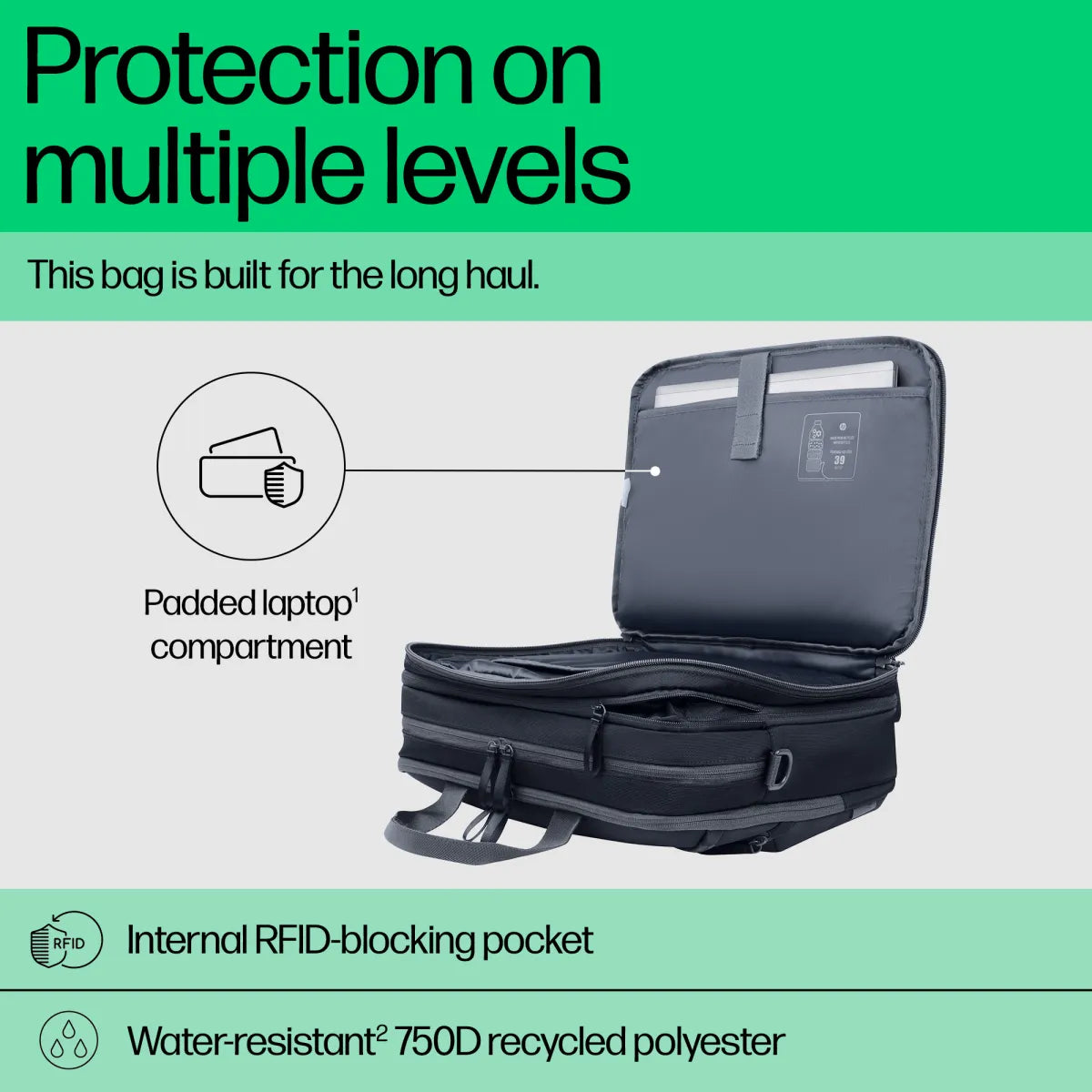 Чанта за преносим компютър HP Travel Plus 15L 14inch Laptop B Bag