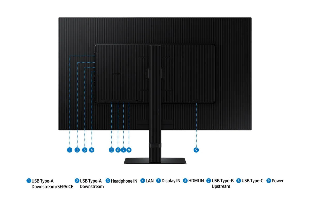 Бизнес монитор Samsung Viewfinity S8 S80UD 32inch Monitor UHD 16:9 3840x2160 VA 5ms HDR10 sRGB HAS Swivel Pivot HDMI DP USB-C 90W LAN USB3Hub KVM