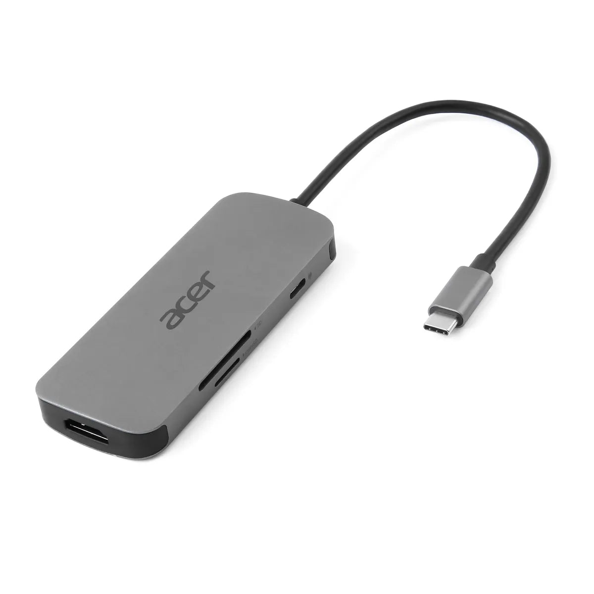 USB хъбове Acer 7in1 Type C dongle 1xtypeC 1xHDMI 4K60 3xUSB3.2 1xSD/TF 1xPD