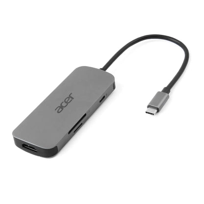USB хъбове Acer 7in1 Type C dongle 1xtypeC 1xHDMI 4K60 3xUSB3.2 1xSD/TF 1xPD