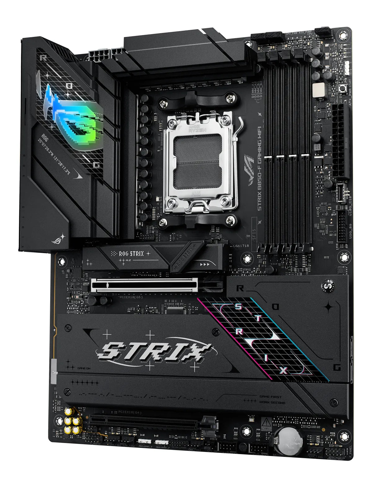 Дънна платка AMD ASUS ROG STRIX B850-F GAMING WIFI AM5 DDR5 ATX MB 1xHDMI 1xDP 4xM.2 2xSATA