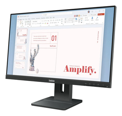 Бизнес монитор Lenovo ThinkVision E24-40 23.8inch IPS 16:9 1920x1080 100Hz 250cd/m2 1300:1 4ms 1xHDMI 1.4 1xDP 1.2 1xVGA 99 sRGB 2Wx2 3Y