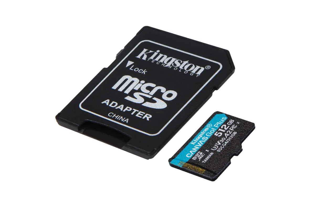 Памет SD Kingston Technology KINGSTON 512GB microSDXC Canvas Go Plus Gen4 200MB/s A2 U3 V30 Card + Adapter