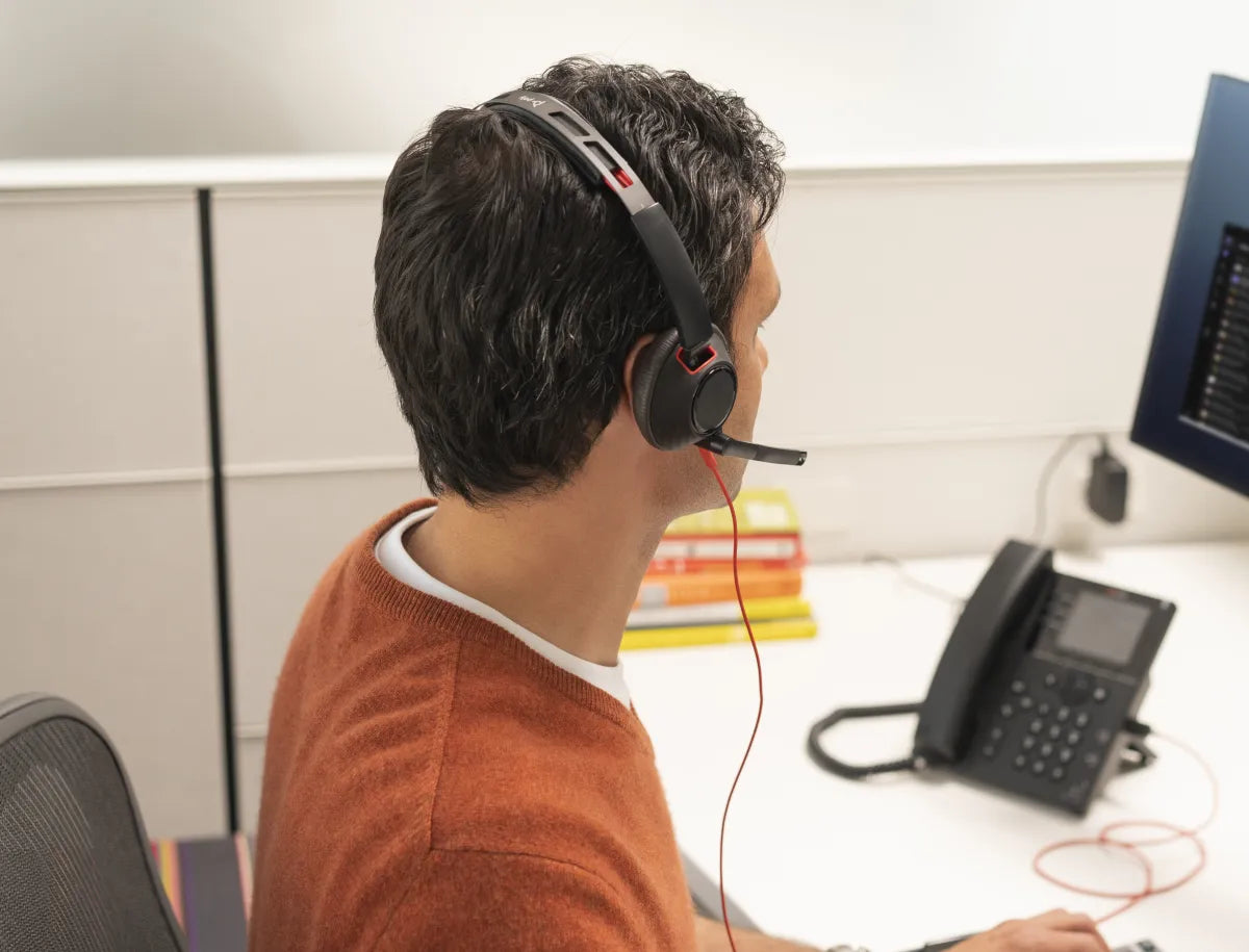 Бизнес слушалки HP Poly Blackwire 5220 Stereo USB-C Headset +3.5mm Plug +USB-C/A Adapter SmartBuy