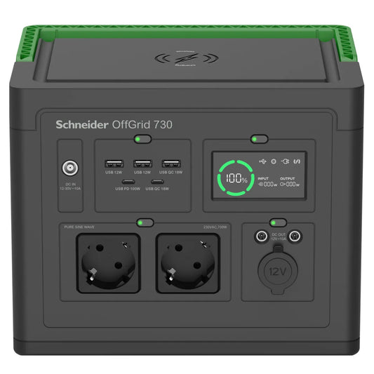 Акумулаторно захранване APC Schneider OffGrid Portable Power Station 730 738Wh Lithium-ion 2 Schuko Sinewave