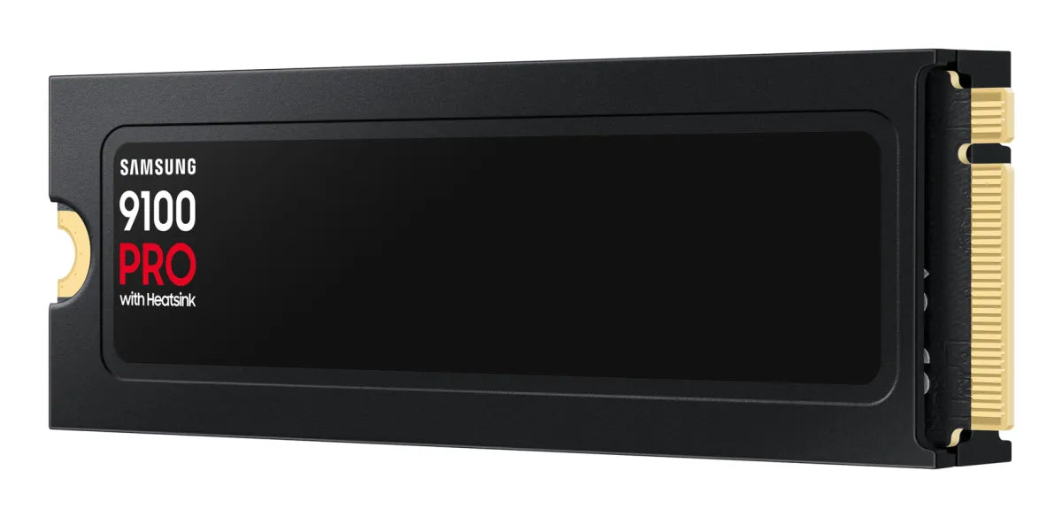 Вътрешни SSD Samsung 9100 PRO SSD Heatsink NVMe M.2 1TB PCIe 5.0 14.700 MB/s Read 13.300 MB/s Write Internal SSD for PC-Gaming and video editing