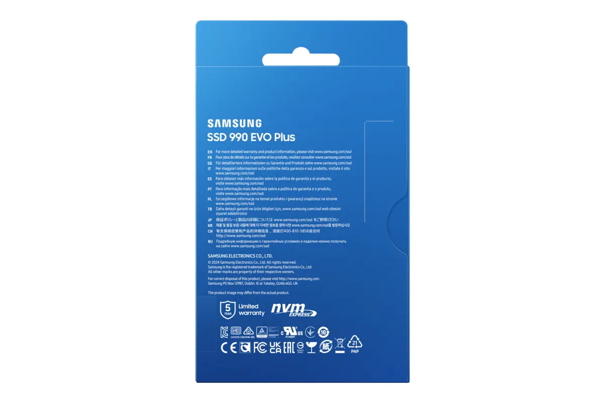 Вътрешни SSD Samsung SSD 990 EVO Plus 1TB M.2 NVMe PCIe
