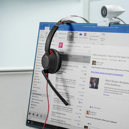 Бизнес слушалки HP Poly Blackwire 5220 Stereo USB-C Headset +3.5mm Plug +USB-C/A Adapter SmartBuy