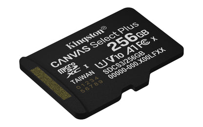 Памет SD Kingston Technology KINGSTON 256GB microSDXC Canvas Select Plus Gen3 150MB/s A1 Card + Adapter