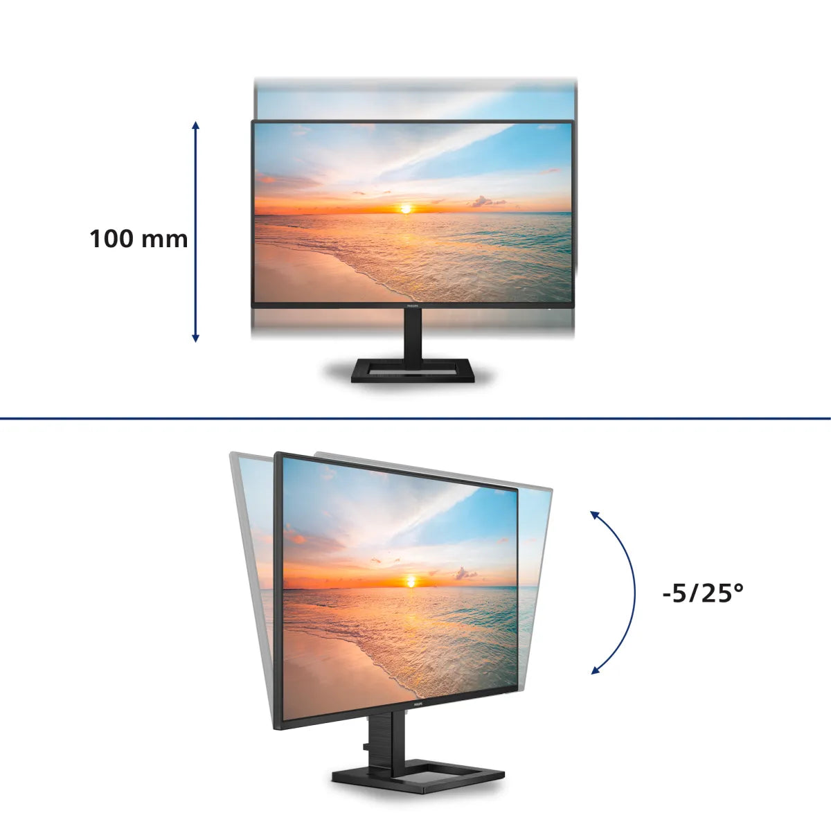 PHILIPS 27E1N1600AE/00 27inch 2560x1440 IPS 100Hz HDMI DP USB-C