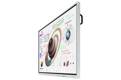 Професионални диспле Samsung Flip Pro Digital Flipboard 85i 4K IR Touch HDMI USB-C USB LAN WiFi WPA2 Ent Blueto Tizen 6.5 SoC 4x10W LandscapeOnly 600x400