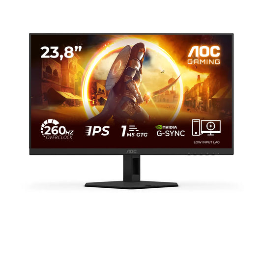 Гейминг монитор AOC 24G4ZRE Gaming 23.8inch 16:9 Fast IPS 260Hz 1920x1080 HDMI 2.0 DP 1.4